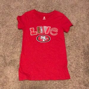 San Francisco 49ers girls tee shirt